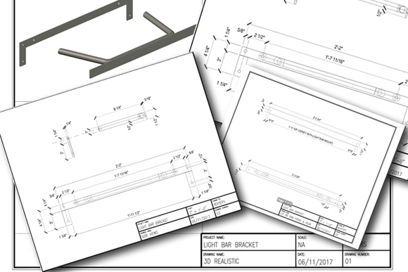 Ford Ranger grill mount light bar blueprints pdf